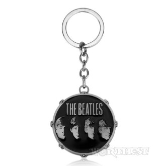 Брелок The Beatles рок-н-рол склад Бітлз сталевий на ключі двосторонній