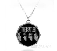 Кулон The Beatles рок-н-рол склад Бітлз сталевий на шию двосторонній