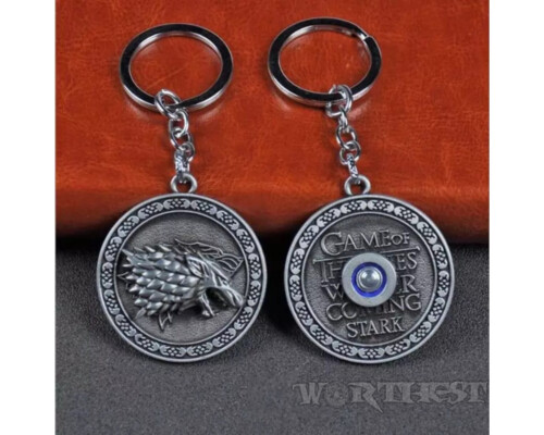 Брелок будинок Старків з Ігри Престолів серіал Game of Thrones сталевий спіннер