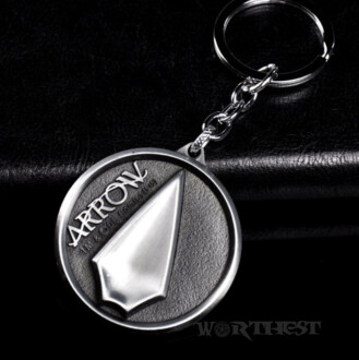 Брелок Arrow супергерой DC Comics Зелена Стріла сталевий Marvel на ключі