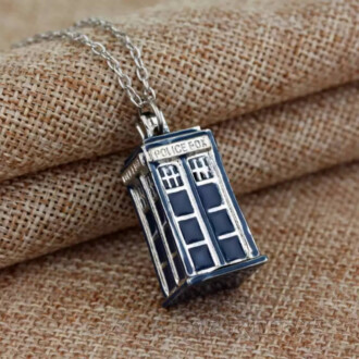 Медальйон Тардіс Доктор Хто серіал Tardis сталевий кулон Doctor Who