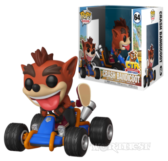 Фигурка Funko POP! Crash Team Racing Crash Bandicoot Rides Крэш Бандикут 64