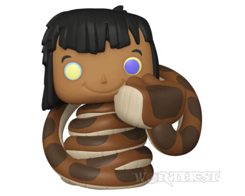 Фігурка Funko POP! Jungle Book Mowgli with Kaa Книга джунглів Мауглі 987