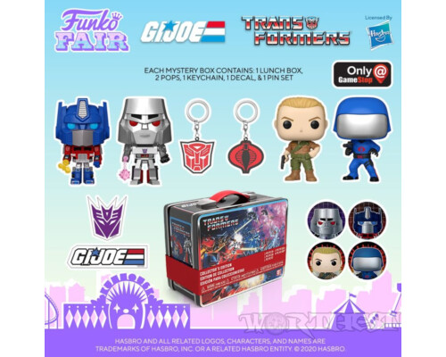 Коробка Funko Box: Transformers VS. G.I. Joe Heroes & Villains Lunchbox Gamestop