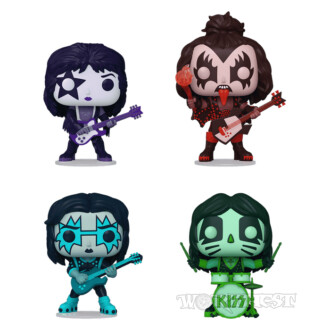 Фігурка Funko POP! Rocks: KISS (Color Spotlight) 4-Pack набір з 4 фігурок