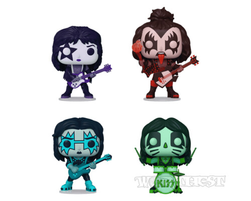 Фигурка Funko POP! Rocks: KISS (Color Spotlight) 4-Pack набор из 4 фигурок