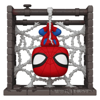 Фигурка Funko POP! Deluxe Spider-Man Hanging from Web Человек-паук 1462