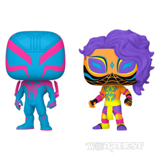 Фігурка Funko POP! 2-Pack Marvel: Spider-Man 2099 & Spider-Man India (Black Light)