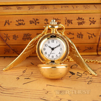 Кулон годинник "Золотий снич" медальйон кишеньковий Гаррі Поттер