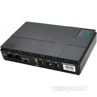 ДБЖ для роутера Andes DC1018P 10400mAh DC 5V/9V/12V 18W Чорний