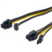 Кабель живлення гніздо PCI-E 8pin на 2 штекери PCI-E 8pin (6 + 2) GPU відеокарти