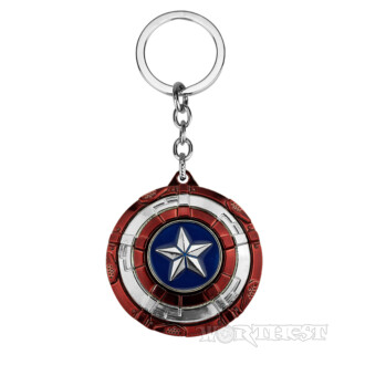 Брелок классический Щит Капитана Америки Marvel Captain America на ключи