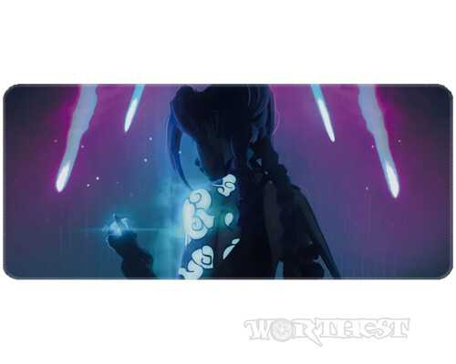 Килимок 80х30см Джинкс у роздумах Аркейн великий для миші Jinx