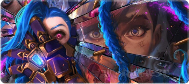 Килимок 80х30см Аркейн протистояння великий для миші Jinx Arcane