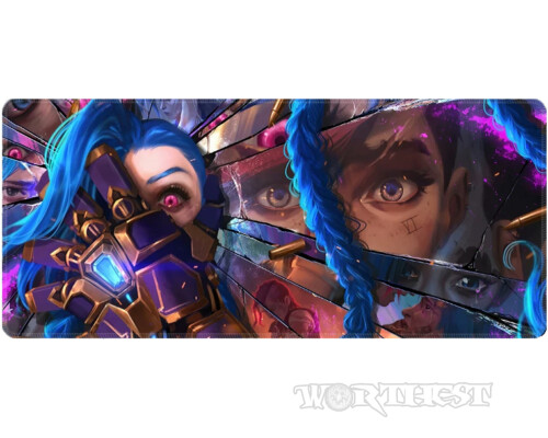 Килимок 80х30см Аркейн протистояння великий для миші Jinx Arcane