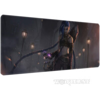 Килимок 90х40см Джинкс битва на мості Аркейн великий для миші Jinx
