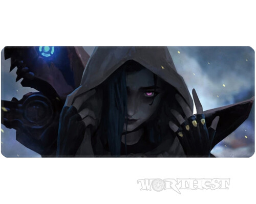 Килимок 80х30см Джинкс у капюшоні Аркейн великий для миші Jinx