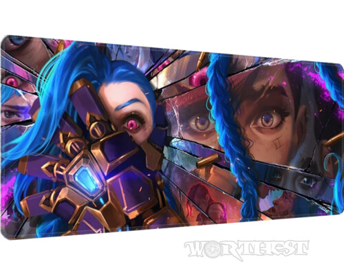 Килимок 90х40см Аркейн протистояння великий для миші Jinx Arcane