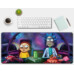 Большой коврик для мыши 80x30 "Rick and Morty" мышки в полете Рик и Морти!