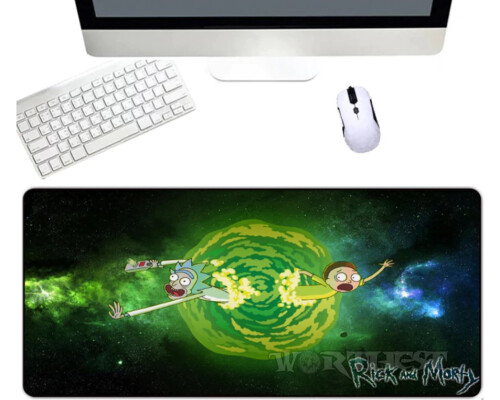 Великий Килимок для Миші "Rick and Morty" Портал 80x30 мишки Рік і Морті!