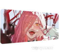 Килимок 90х40см Пауер Людина Бензопила для миші Power Chainsaw man