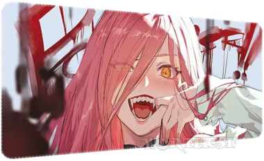 Коврик 90х40см Пауэр Человек Бензопила для мыши Power Chainsaw man