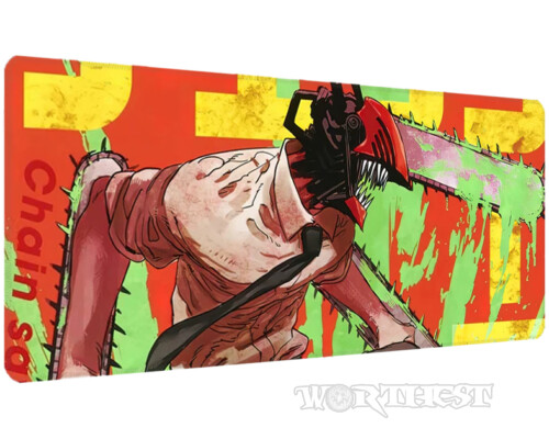 Коврик 90х40см Дэнджи Человек Бензопила для мыши Denji Chainsaw man