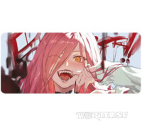 Килимок 80х30см Пауер Людина Бензопила для миші Power Chainsaw man