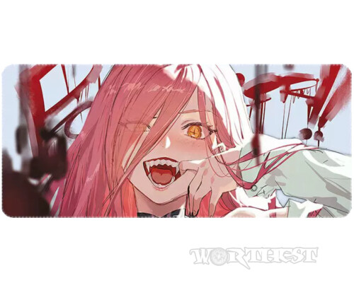 Коврик 80х30см Пауэр Человек Бензопила для мыши Power Chainsaw man