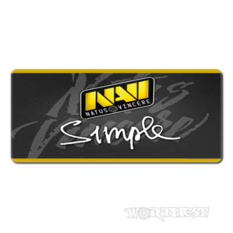 Ігровий килимок для миші NAVI з автографом "Simple" 80x30 Наві CSGO
