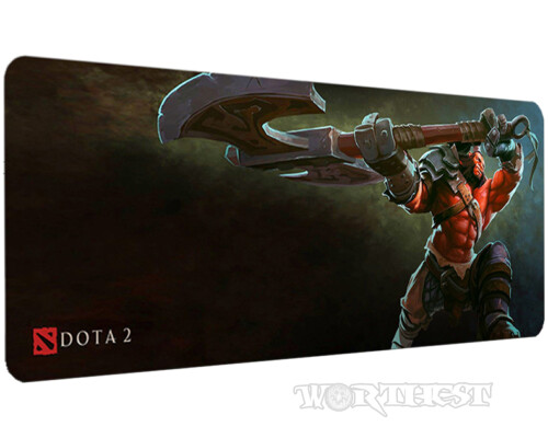 Коврик 90х40см Акс с топором Dota 2 большой для мыши Axe Дота