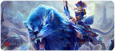 Килимок 80х30см Мірана з тигром Dota 2 великий для миші Mirana Дота