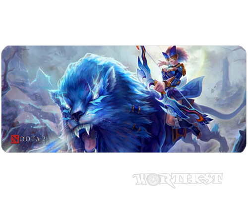 Килимок 80х30см Мірана з тигром Dota 2 великий для миші Mirana Дота