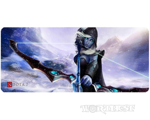 Килимок 80х30см Drow Ranger Dota 2 великий для миші Дровка Тракса Дота