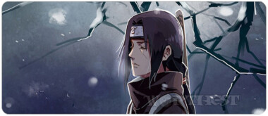 Килимок 80х30см Ітачі Учіха Наруто для миші Itachi Uchiha Naruto