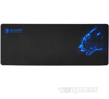Ігровий килимок для миші з вовком Sades Skadi 800x300см геймери великий