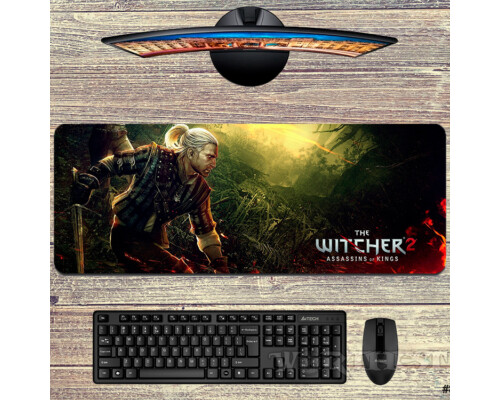 Великий килимок Відьмак 2: Вбивці королів 80x30см Witcher 2 Шов мишки