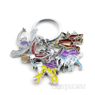 Брелок 5в1 Pokémon Johto Legends покемони Lugia Ho-Oh Entei Raikou Suicune