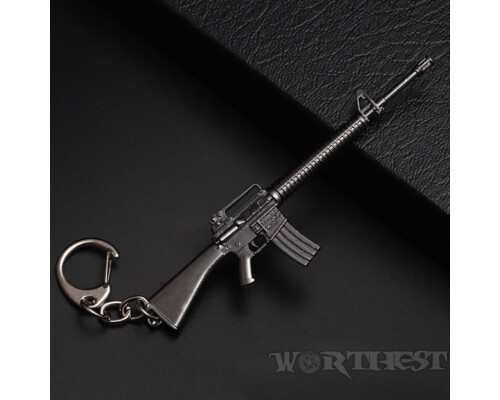 Брелок M16A4 из игры Пабг винтовка Мка Pubg моделька 12см стальной