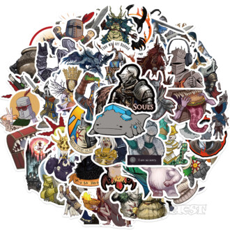 Наклейки Dark Souls 50шт/набор Тёмные души винил стикеры Дарк соулс DS
