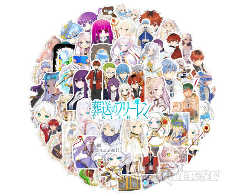 Наклейки Sousou no Frieren 50шт/набор Beyond Journey's End Фрирен стикеры