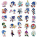 Наклейки Sonic 50шт/набор еж Соник винил стикеры сет игровые для фанов