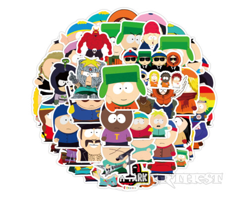 Стікери South Park 50шт / набір наклейки сет Південний Парк пак мультфільм