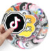 Наклейки Tik Tok 50шт/набор Тик Ток мемный сет трендовых винил стикеров