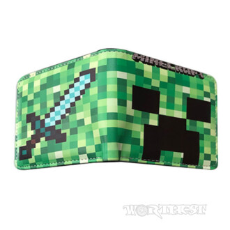 Гаманець Minecraft піксель арт Крипер ігровий Майнкрафт Creeper портмоне